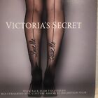 New Victoria   s Secret  Hosiery  l tease Thigh Highs Black Lingerie Pantyhose Nwt