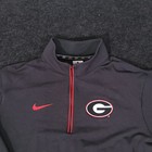 Nike Georgia Bulldogs 1 4 Zip Mens Medium Gray Dri-fit Pullover Uga Performance