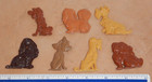 Lot Of 7 Kellogg s 1955 Disney Lady And The Tramp Cereal Premium Figures
