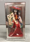 Vintage Japanese Geisha Doll In Display Case Traditional Kimono Folk Art