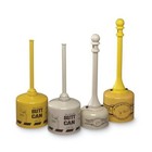 Eagle Mfg 1200yellow Cigarette Receptacle  Yellow  5 Gal