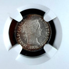1868 Philippines  spanish  10 Centavos  Isabella Ii  Km  145  Ngc Ms 63 Stunning
