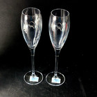 New Mikasa Celebrations Elea Champagne Toasting Flutes  Blown Crystal  6 Oz  2pc