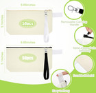 100 Pack  Blank Canvas Cosmetic Bags  Bulk Lot Heat Transfer Sublimation Makeup