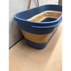 Mirclemop Collapsible Mop Bucket  Blue And Tan Just The Bucket 22x10x8 