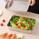 Stainless Steel Fresh Keeping Box Airtight Food Storage Box Container With Lid