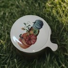 Vintage Ceramica Cuore Fall Pumpkins Ceramic Cheese Plate Cutting Board Trivet
