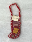 Dollhouse Artisan Christmas Miniature Mesh Stocking Filled