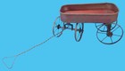 Ant  Toy Wagon Orig  Condition Corrugated Metal Trim    Wire Wheels 12  X 6 1 2 