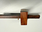 Vintage Wood   Brass Mortise Marking Gauge Carpenter Tool Adjustable Dual Pins
