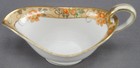Nippon Morimura Hand Painted Orange Poppies   Gold Beaded Gravy Boat C  1911-21