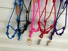 New 4 Knot Braided Rope Halter Natural Horsemanship Training Bitless Bridle Ahe