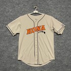 Kona Hawaii Baseball Jersey Mens Large Tan Pony 60th Anniversary Player Issued