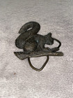 Vintage Bergamont 1979 Brass Works Detailed Squirrel Belt Buckle Made In America