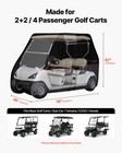 Vevor Golf Cart Cover Full Coverage 2 2 4 Passenger 420d Oxford Club Car Cover