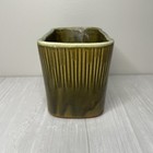 Vintage Cookson Pottery Planter  cp-022  And  usa  Green 6 5   x4   