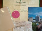 Vintage 1980s Singapore Shangri-la Hotel Ephemera Post Card Brochure