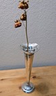 Vintage Monogrammed Sterling Silver Trumpet Vase 9  - 185 Gram 