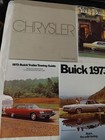 Lot Of 13 Vintage 1972-74 Buick chrysler Brochures   Various Vehicles 