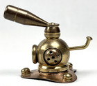 Solid Brass Copper Dive Helmet Pen Holder Panerai Style Nautical Desktop 3 3 8 