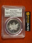 2019  5 Modified Proof Silver Maple Leaf Pcgs Pr70 Fdi Susanna Blunt Signed