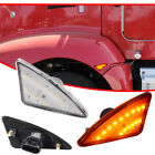 Led Front Cab Amber Side Marker Turn Signal Lights For Kenworth T660 T170 T270