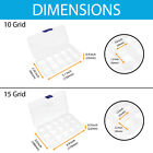 Plastic Organizer Container Storage Box Adjustable Dividers Beads Jewelry Making