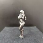 Chinese Antique Bronze Bronze Statue Hand-carved Girl Body Art Ornament