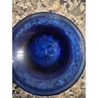 Vintage Anchor Hocking Cobalt Blue Glass Footed Coffee Mug Pedestal Cup
