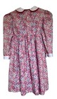 Precious Vintage Polly Flinders Cottagecore Pink Floral Dress Smocked - Size 7