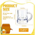 30 Pack 1oz Mini Beer Mugs Shot Glasses With Handles For Drinks Festival Bbq