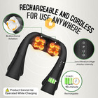 Shiatsu Back Neck Massager Deep Tissue Kneading Heat Shoulder Electric Pillow Gi