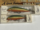 Lot Of 2 Vintage Ac Shiner Balsa Wooden Fishing Lure Jerkbaits 2 Different Sizes