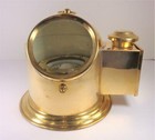 Nautical Solid Brass Gimbal Binnacle Helm Compass Maritime Precision Instrument