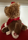 Christmas Dan Dee Animated Puppy Dog Plush Bells Ear Flapping Singing Hat 12 In