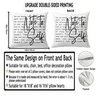 Inspirational Christian Pillow Covers Set Of 2  18x18 Inches Religious Script   