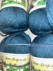Lane Borgosesia Dal 1850 Worsted Yarn 100  Virgin Wool 8 Skeins Teal Color 41248