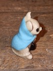 Vintage Hagen-renaker Mouse In Blue Shawl Figurine Made In Usa