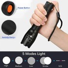 High Power T6 Led Flashlight Tactical Torch Waterproof Zoomable Outdoor Light Us