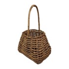 Rustic Handmade Twig Basket W  Handle Primative Farmhouse Decor 