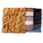 Islamic Women Hijab Crinkle Long Scarf Shawl Muslim Turban Wrap Headscarf Stole