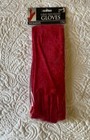 New Long Stretch Red Velvet Gloves Slip-on Opera Formal Dance Prom Womens