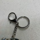 Adorable Elephant Rhinestone Silver Tone Key Chain Purse Backpack Charm Keychain