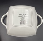 New Rare Mikasa Couture Platinum Bone China 11    Covered Casserole An010-264