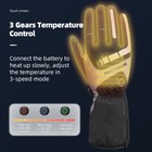 Rockbros Electric Heated Gloves Full Finger Touchscreen Outdoor Thermal Warm