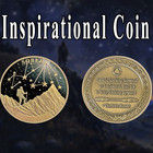 Alcoholics Anonymous Aa 19 Year Bronze Plated Medallion Coin Chips Sobriety Coin