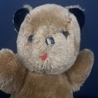 Vintage Eden Brown Teddy Bear Plush 13  Stuffed Animal Red Tongue Black Ear Nose