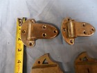 Antique Oak Ice Box Hardware 7 Pcs  Hinges Latches 1900 s Era  2
