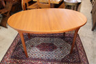 Mid Century Teak Wood Mcintosh  Butterfly Leaf Dining Table