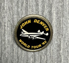 John Denver World Tour  82 Pin Button Badge Music Memorabilia Vintage